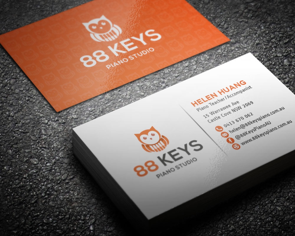 88 Keys Piano Studio logo design by Boomstudioz