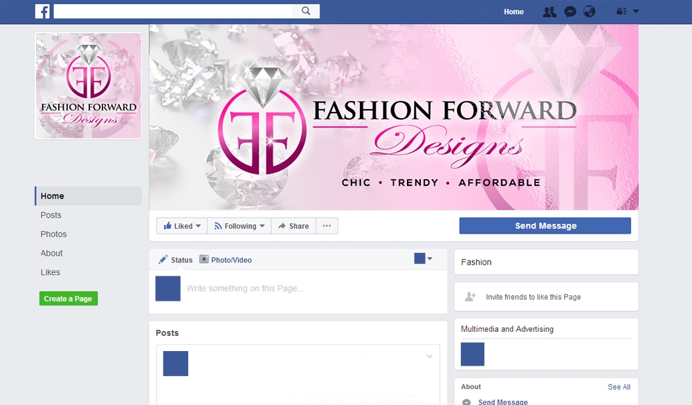 Fashion Forward Designs  logo design by scriotx