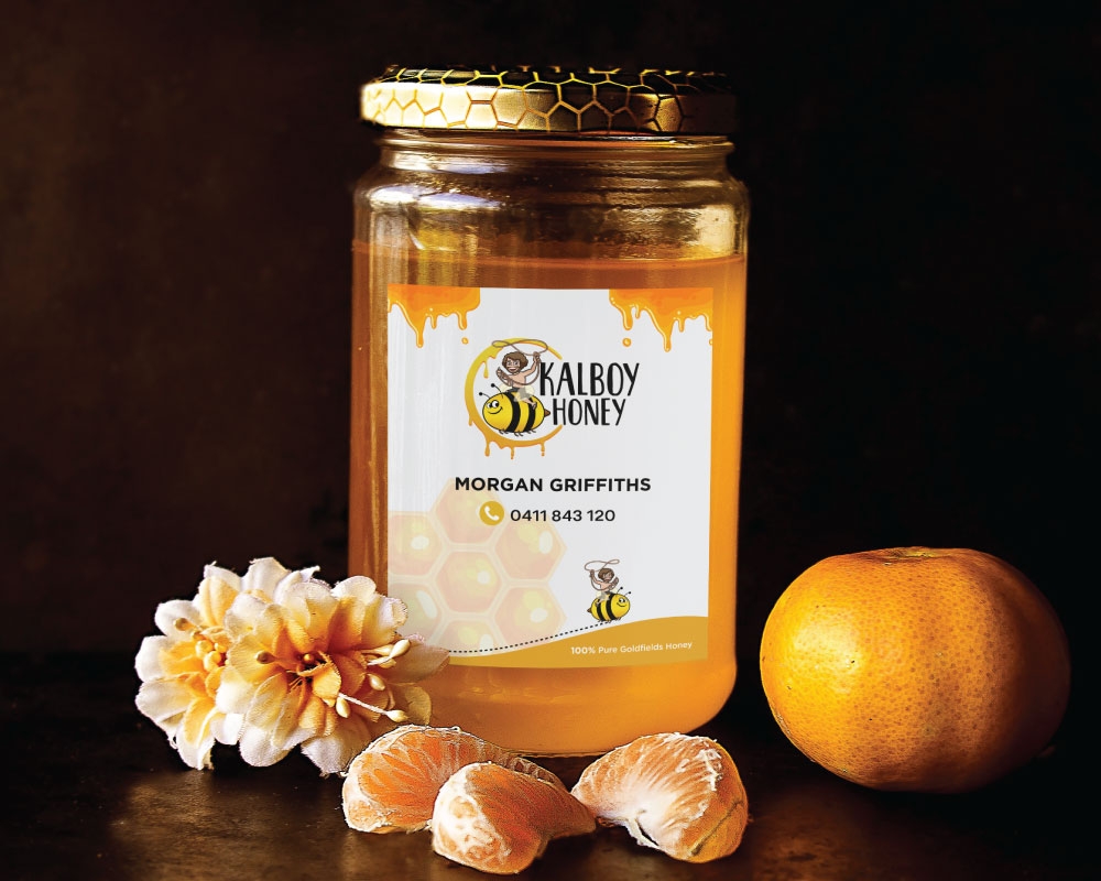 Kalboy Honey logo design by Boomstudioz