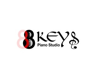 88 Keys Piano Studio logo design by bougalla005