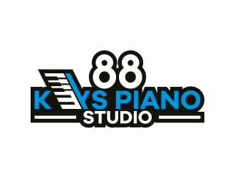 88 Keys Piano Studio logo design by goblin