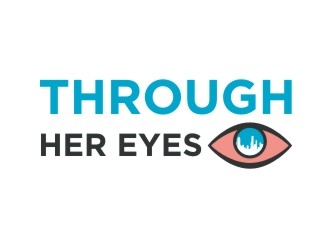 Through Her Eyes logo design by dibyo