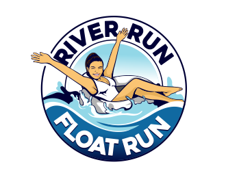 River Run Float Fun logo design by veron