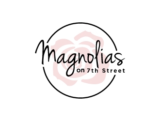 Magnolias on 7th Street or 7th Street Bridal or Ivy & Lace Bridal logo design by Mirza