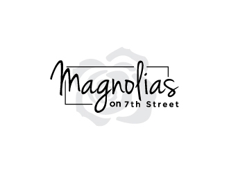 Magnolias on 7th Street or 7th Street Bridal or Ivy & Lace Bridal logo design by Mirza