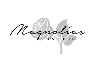 Magnolias on 7th Street or 7th Street Bridal or Ivy & Lace Bridal logo design by BrainStorming