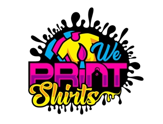 We Print Shirts logo design by DreamLogoDesign