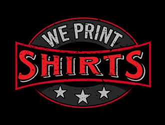 We Print Shirts logo design by DreamLogoDesign