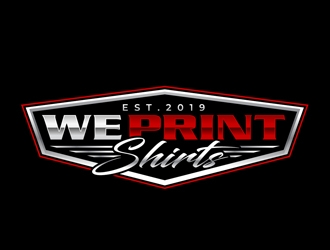 We Print Shirts logo design by DreamLogoDesign