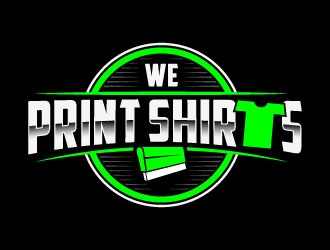 We Print Shirts logo design by daywalker