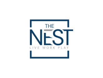 The Nest | Live Work Play logo design by thegoldensmaug