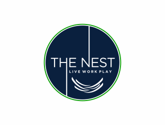 The Nest | Live Work Play logo design by santrie