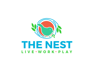 The Nest | Live Work Play logo design by SmartTaste