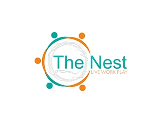 The Nest | Live Work Play logo design by Project48