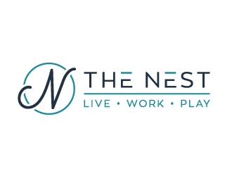 The Nest | Live Work Play logo design by akilis13