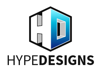HYPE DESIGNS logo design by breaded_ham
