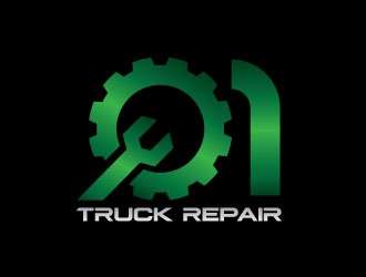 Q1 Truck Repair logo design by d1ckhauz