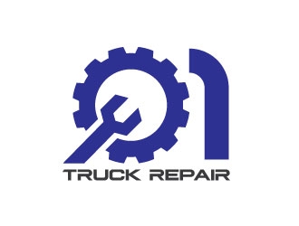 Q1 Truck Repair logo design by d1ckhauz