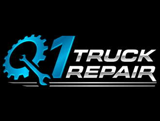 Q1 Truck Repair logo design by Coolwanz