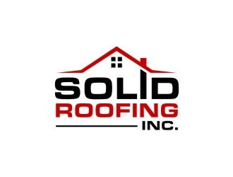 Solid Roofing Inc. logo design by dibyo