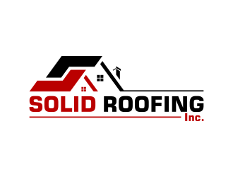 Solid Roofing Inc. logo design by pakNton
