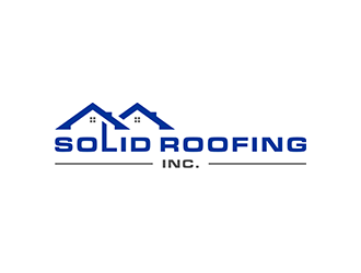 Solid Roofing Inc. logo design by blackcane