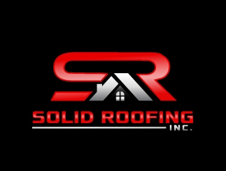 Solid Roofing Inc. logo design by NikoLai