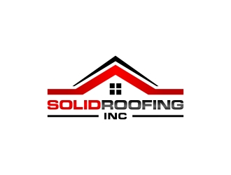 Solid Roofing Inc. logo design by CreativeKiller