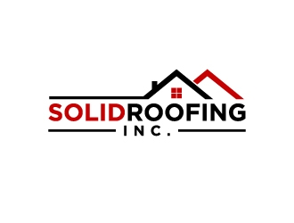 Solid Roofing Inc. logo design by labo
