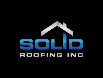 Solid Roofing Inc. logo design by Janee