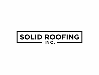 Solid Roofing Inc. logo design by santrie