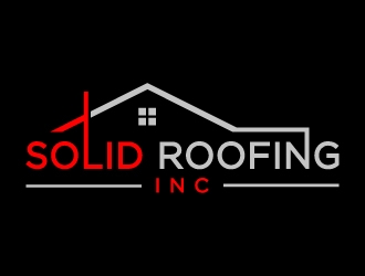 Solid Roofing Inc. logo design by BrainStorming