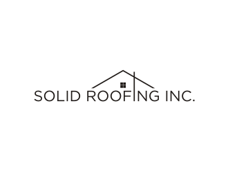 Solid Roofing Inc. logo design by blessings