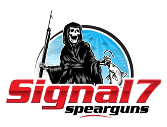 Signal 7 spearguns logo design by MAXR