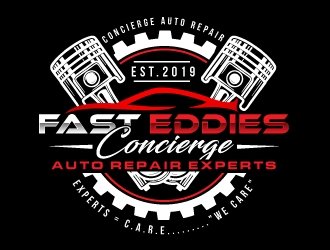 Fast Eddies Concierge Auto Repair Experts logo design by nexgen