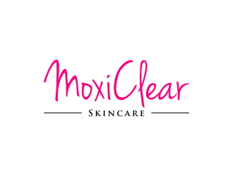 MoxiClear Skincare logo design by haidar