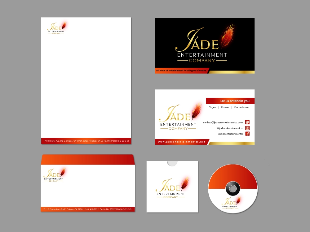 Jade Entertainment Company  logo design by shravya