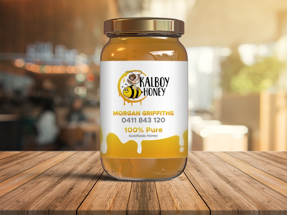 Kalboy Honey logo design by Kindo