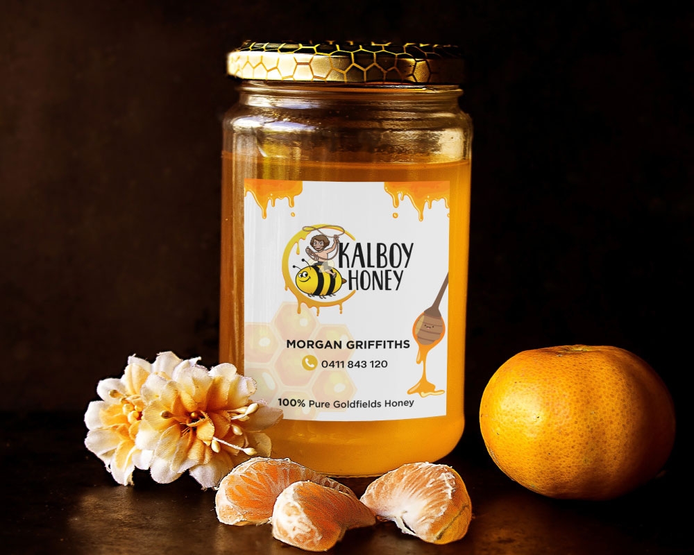 Kalboy Honey logo design by Boomstudioz