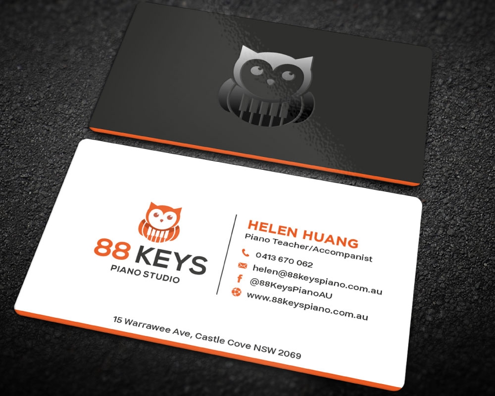 88 Keys Piano Studio logo design by Boomstudioz