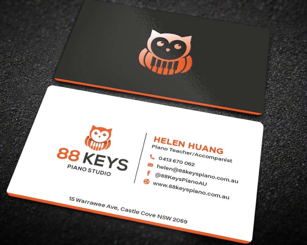 88 Keys Piano Studio logo design by Boomstudioz