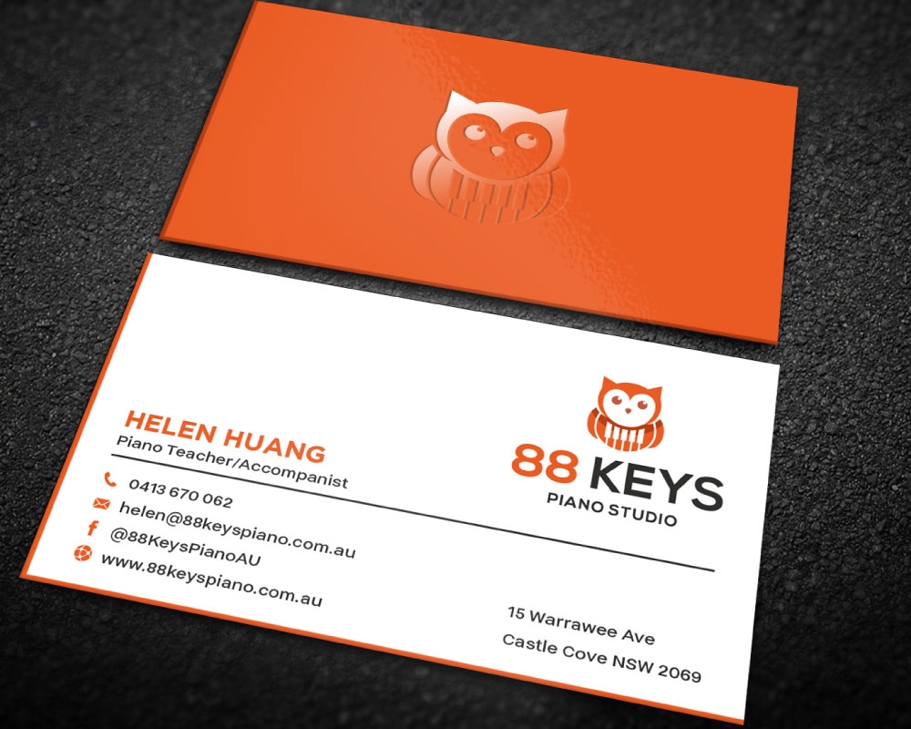 88 Keys Piano Studio logo design by Boomstudioz