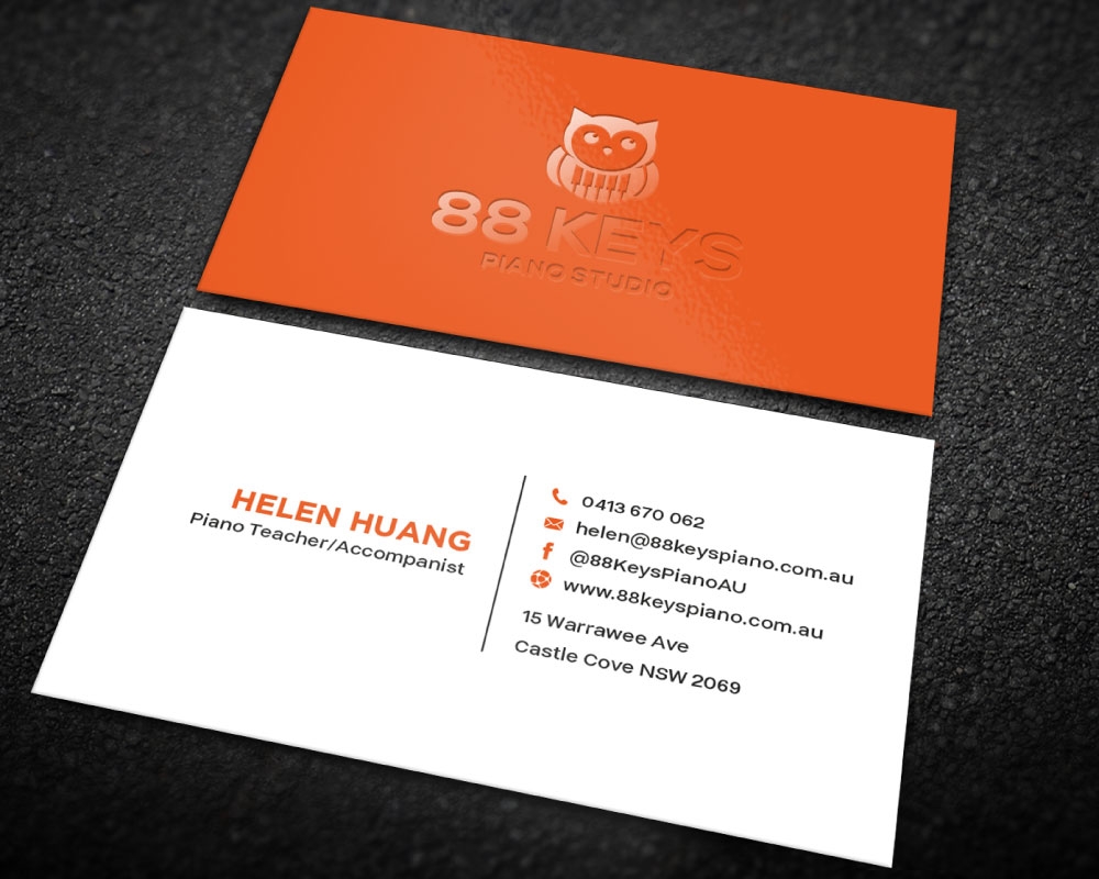 88 Keys Piano Studio logo design by Boomstudioz