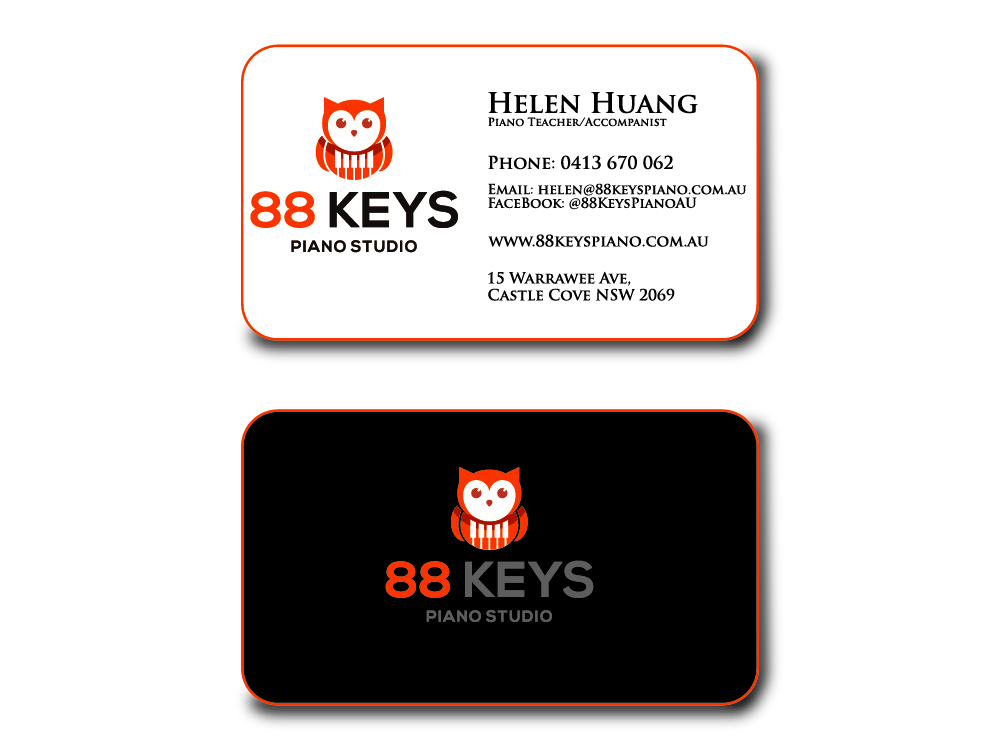 88 Keys Piano Studio logo design by bulatITA