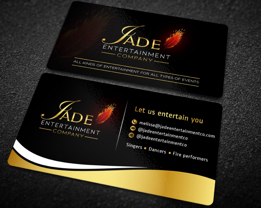 Jade Entertainment Company  logo design by Boomstudioz