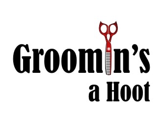 Groomins A Hoot LLC logo design by dibyo