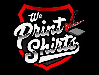 We Print Shirts logo design by daywalker