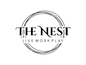 The Nest | Live Work Play logo design by JessicaLopes