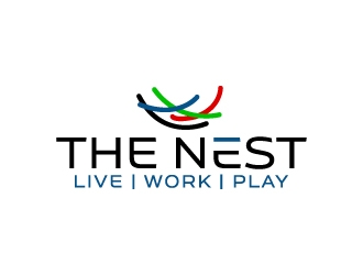 The Nest | Live Work Play logo design by jaize