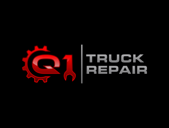 Q1 Truck Repair logo design by santrie
